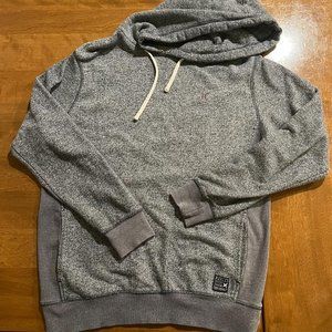 Hurley Mens Grey Pullover Sweatshirt With Two Front Pockets Size Small